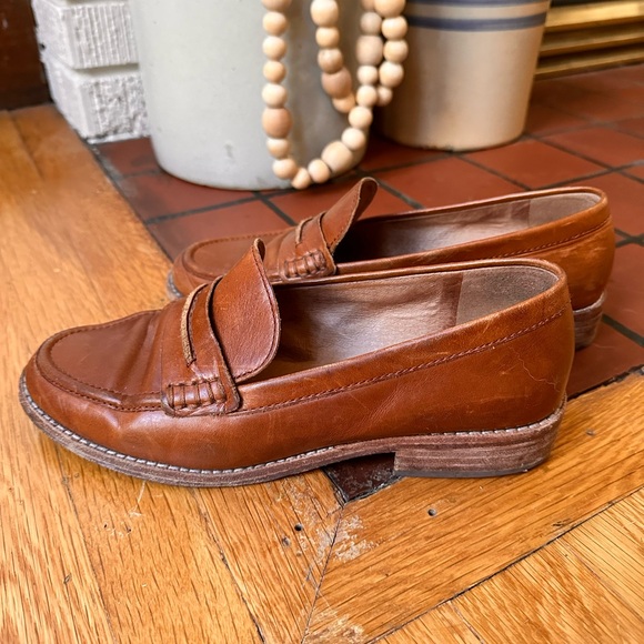 Madewell Brown Leather Loafers Sz 8.5 - Picture 5 of 7